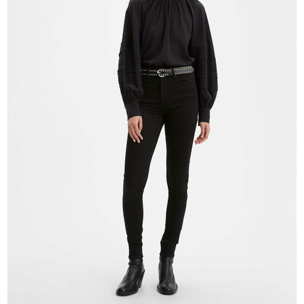 Levi’s Mile High Super Skinny Jeans, black, size 26